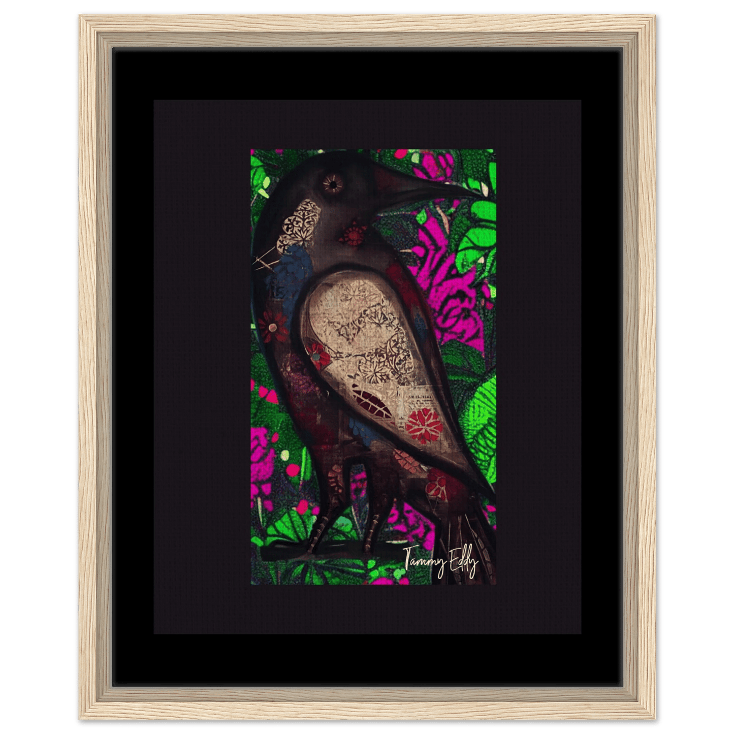 "The Raven's Tale" Framed Canvas Print - T.Eddy’s Art Studio