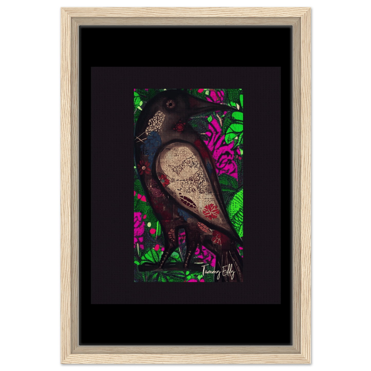 "The Raven's Tale" Framed Canvas Print - T.Eddy’s Art Studio