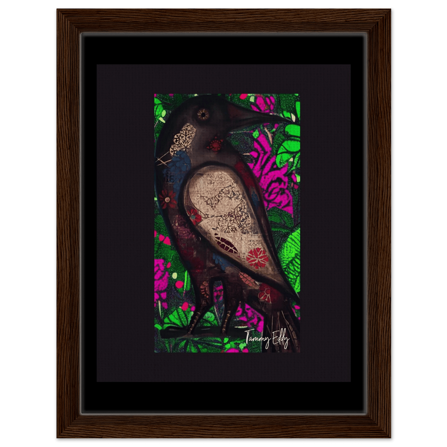 "The Raven's Tale" Framed Canvas Print - T.Eddy’s Art Studio