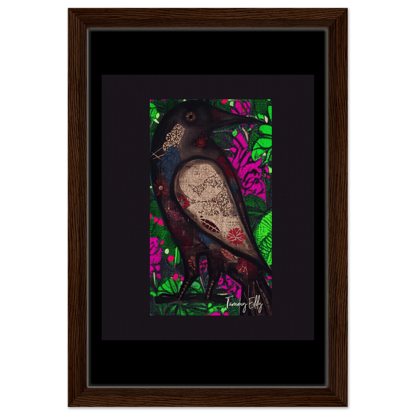 "The Raven's Tale" Framed Canvas Print - T.Eddy’s Art Studio