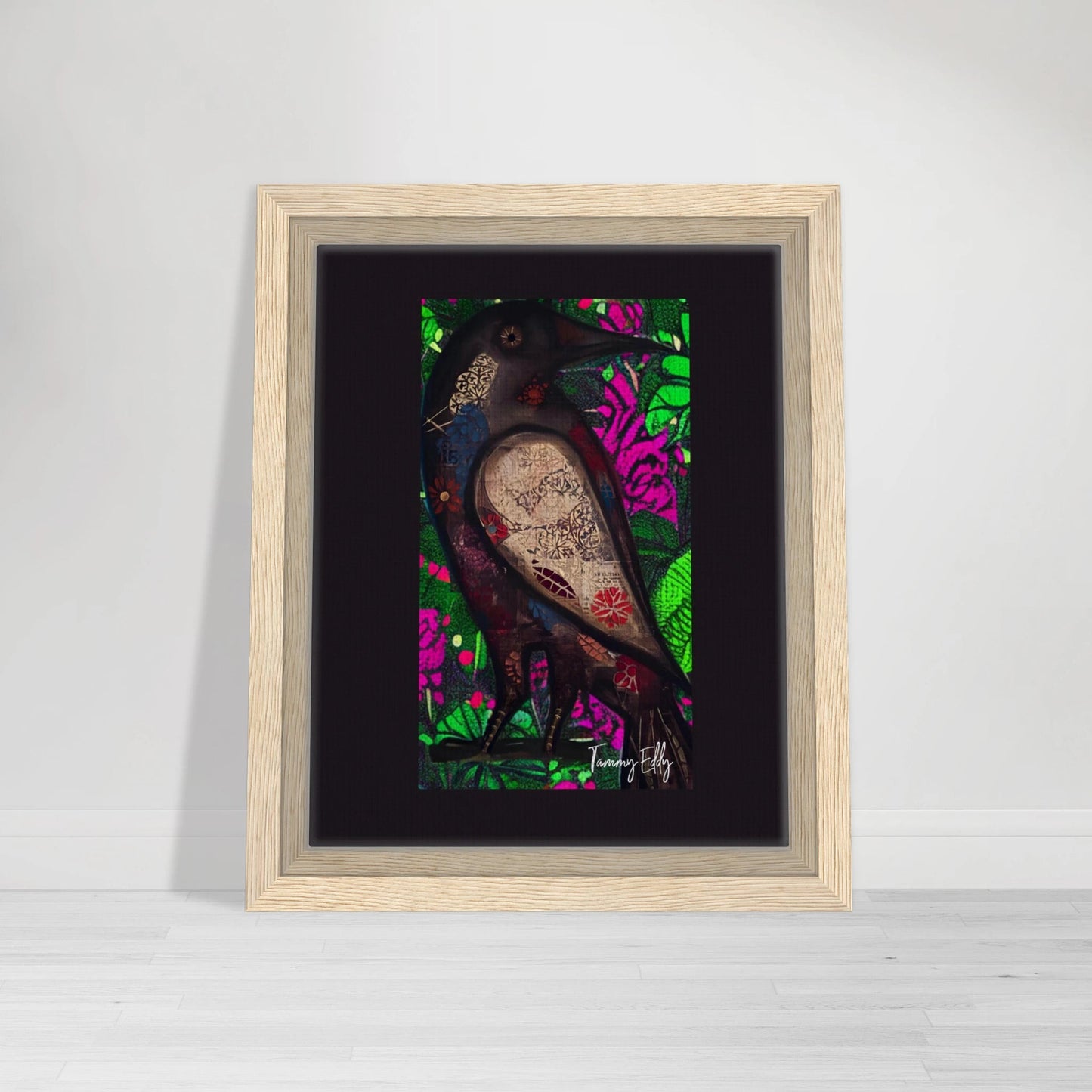 "The Raven's Tale" Framed Canvas Print - T.Eddy’s Art Studio