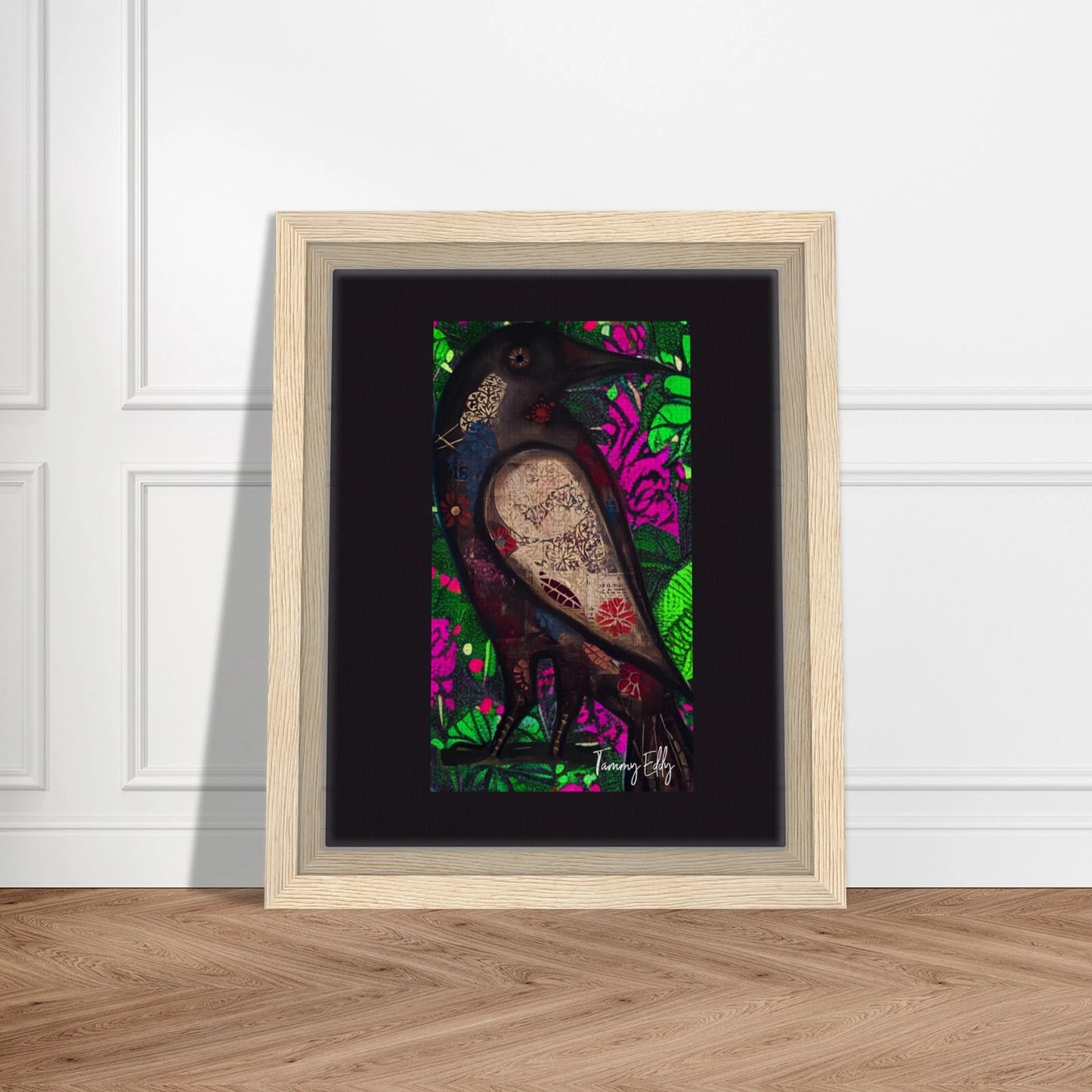 "The Raven's Tale" Framed Canvas Print - T.Eddy’s Art Studio