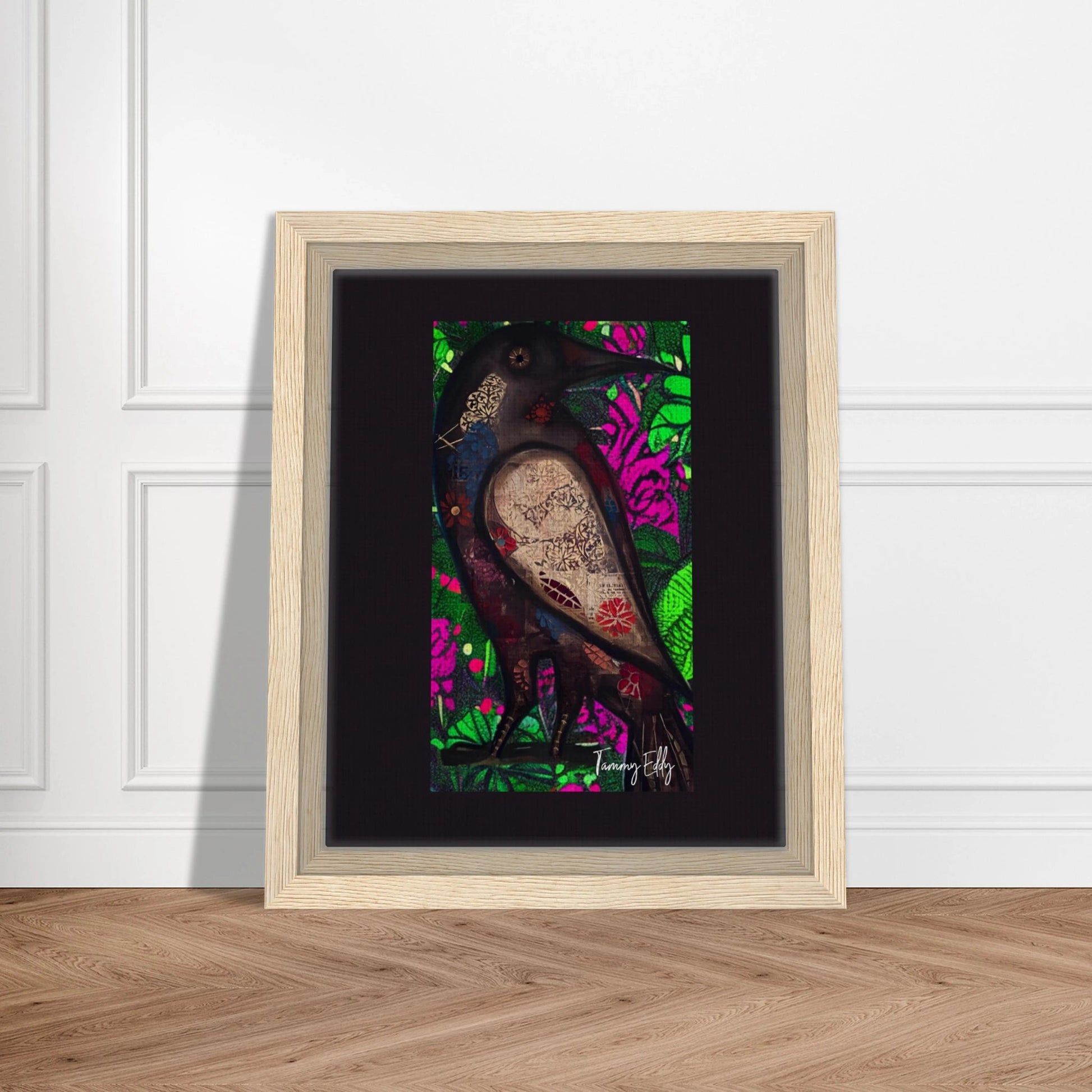 "The Raven's Tale" Framed Canvas Print - T.Eddy’s Art Studio