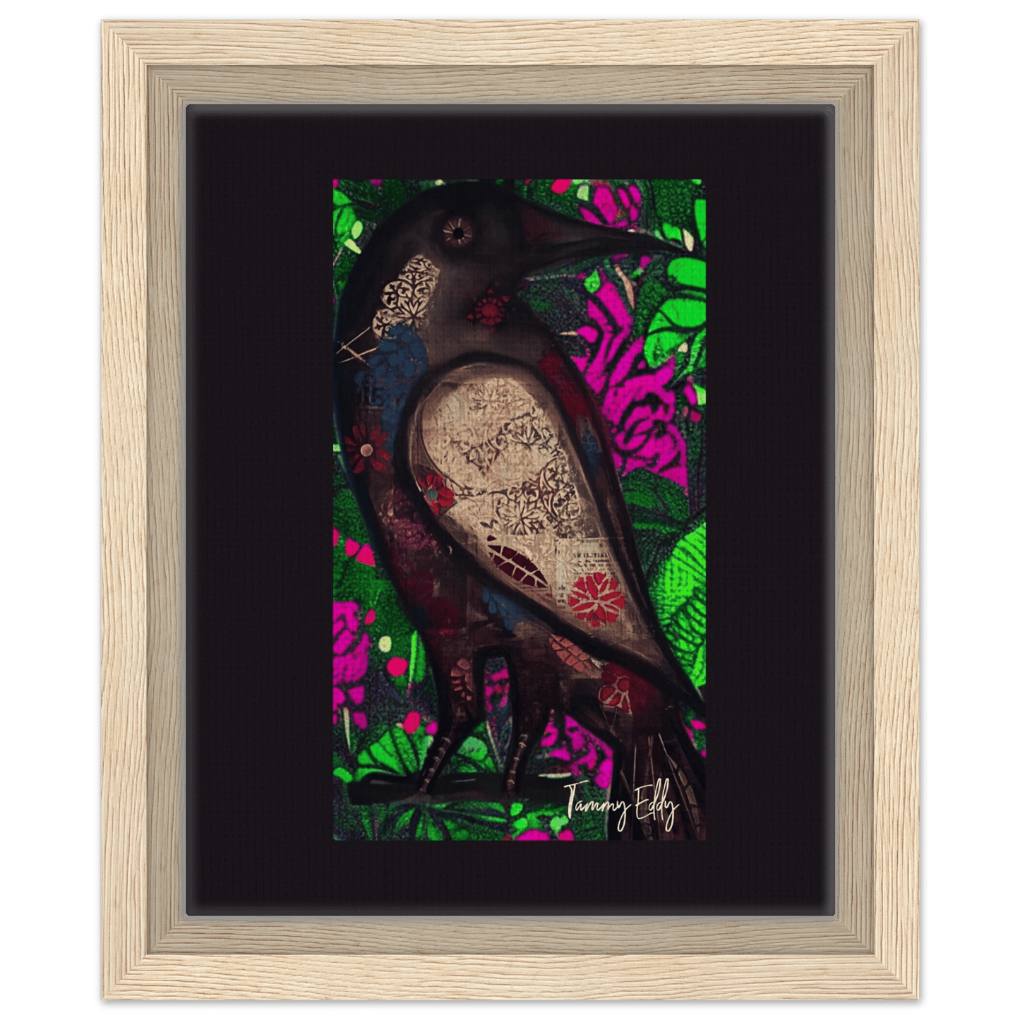 "The Raven's Tale" Framed Canvas Print - T.Eddy’s Art Studio