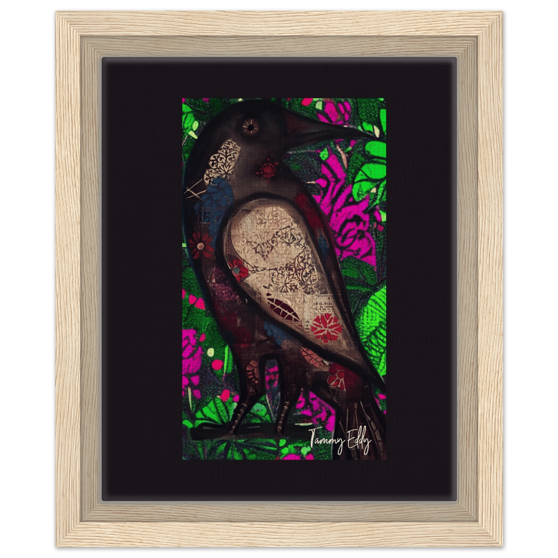 "The Raven's Tale" Framed Canvas Print - T.Eddy’s Art Studio