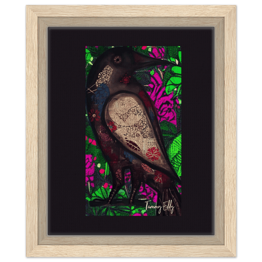 "The Raven's Tale" Framed Canvas Print - T.Eddy’s Art Studio
