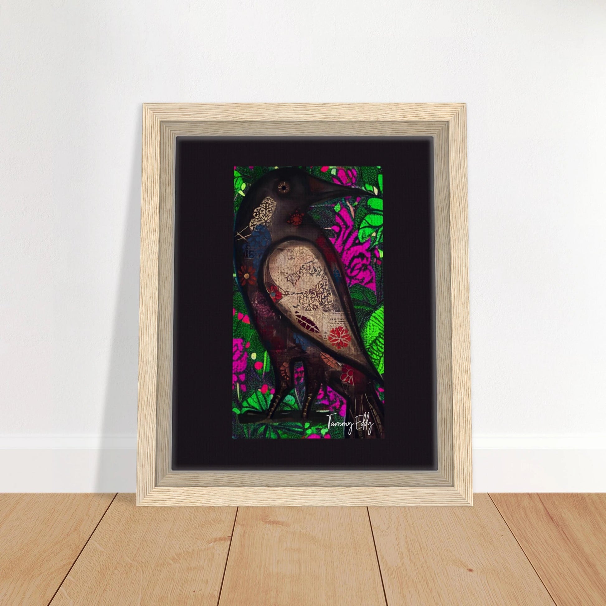 "The Raven's Tale" Framed Canvas Print - T.Eddy’s Art Studio