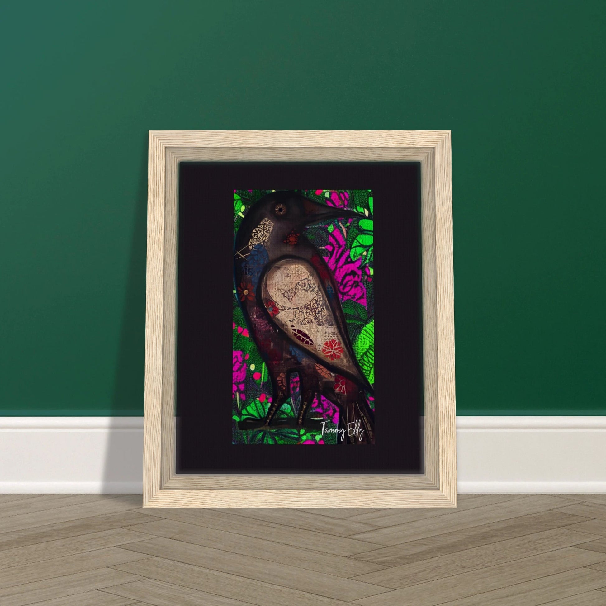 "The Raven's Tale" Framed Canvas Print - T.Eddy’s Art Studio