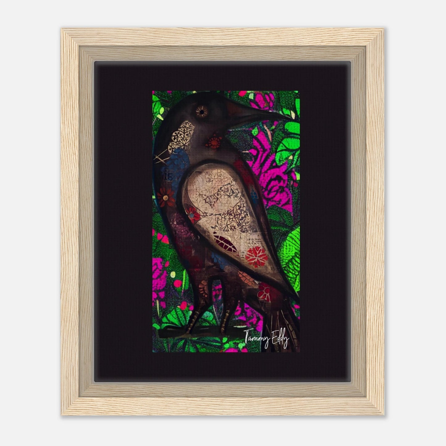 "The Raven's Tale" Framed Canvas Print - T.Eddy’s Art Studio