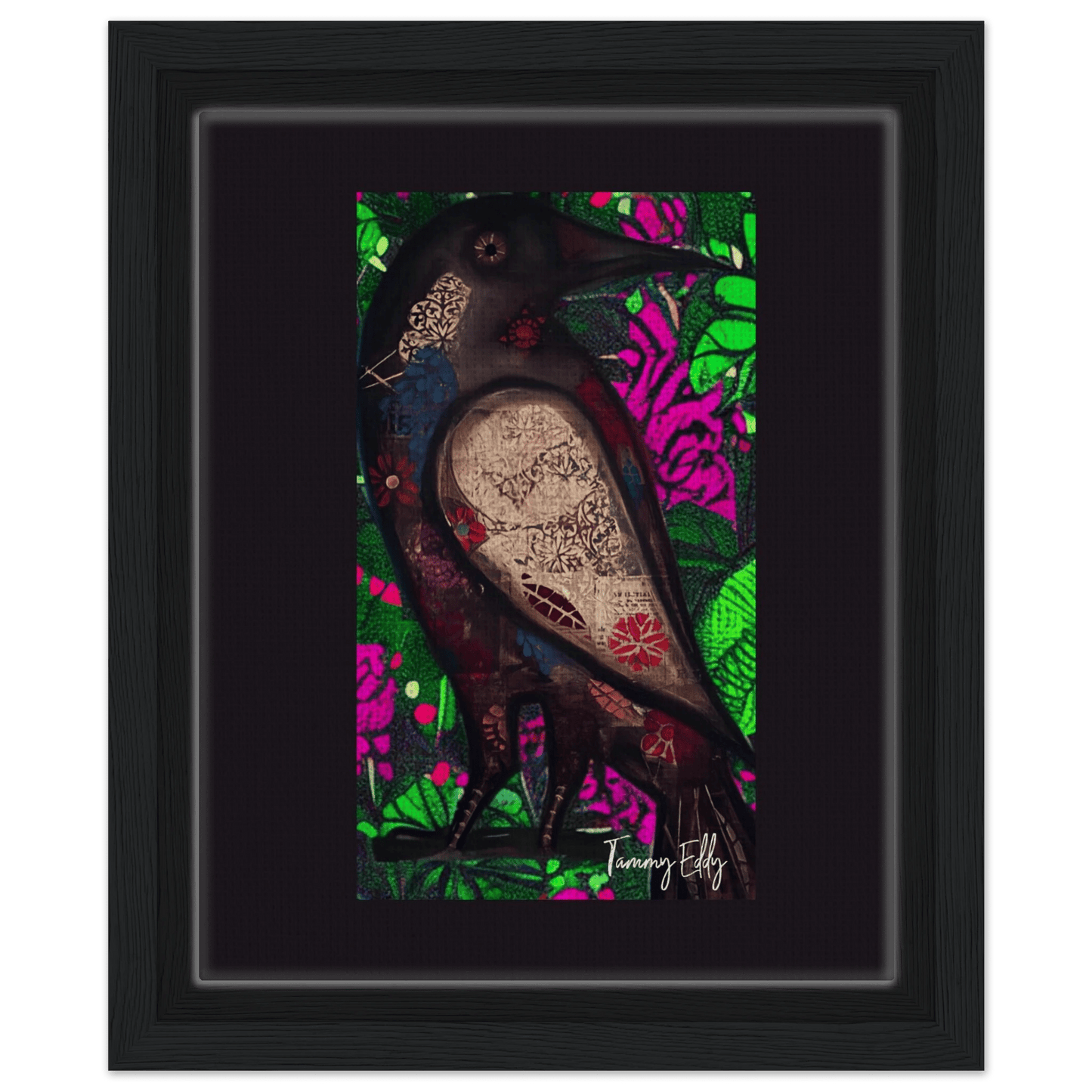 "The Raven's Tale" Framed Canvas Print - T.Eddy’s Art Studio