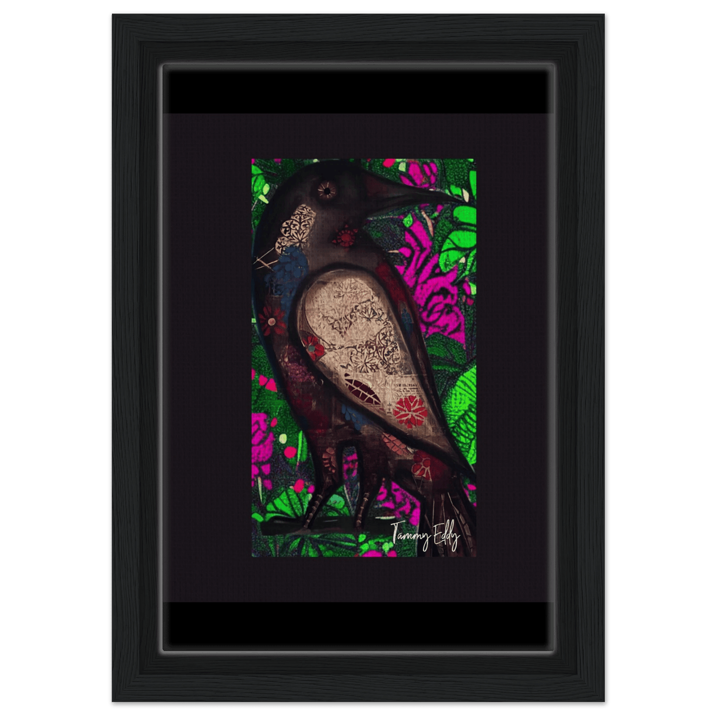 "The Raven's Tale" Framed Canvas Print - T.Eddy’s Art Studio