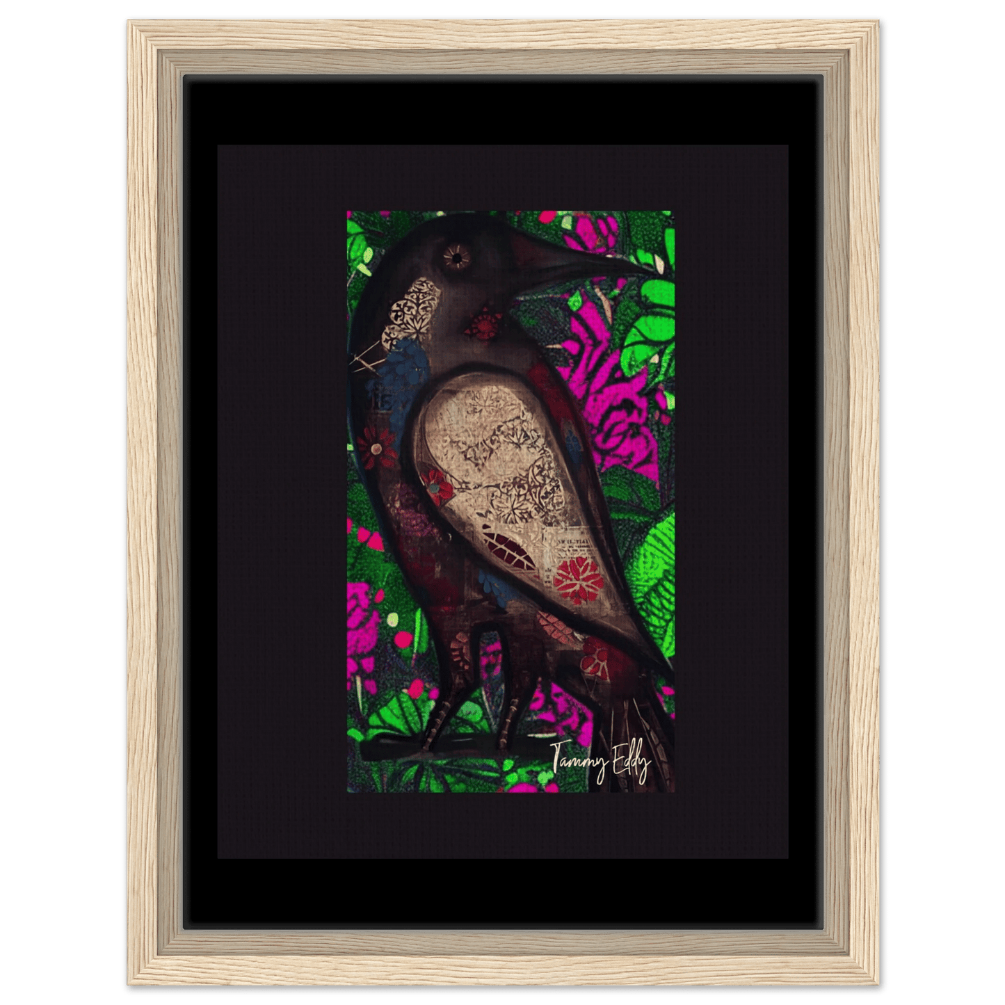 "The Raven's Tale" Framed Canvas Print - T.Eddy’s Art Studio