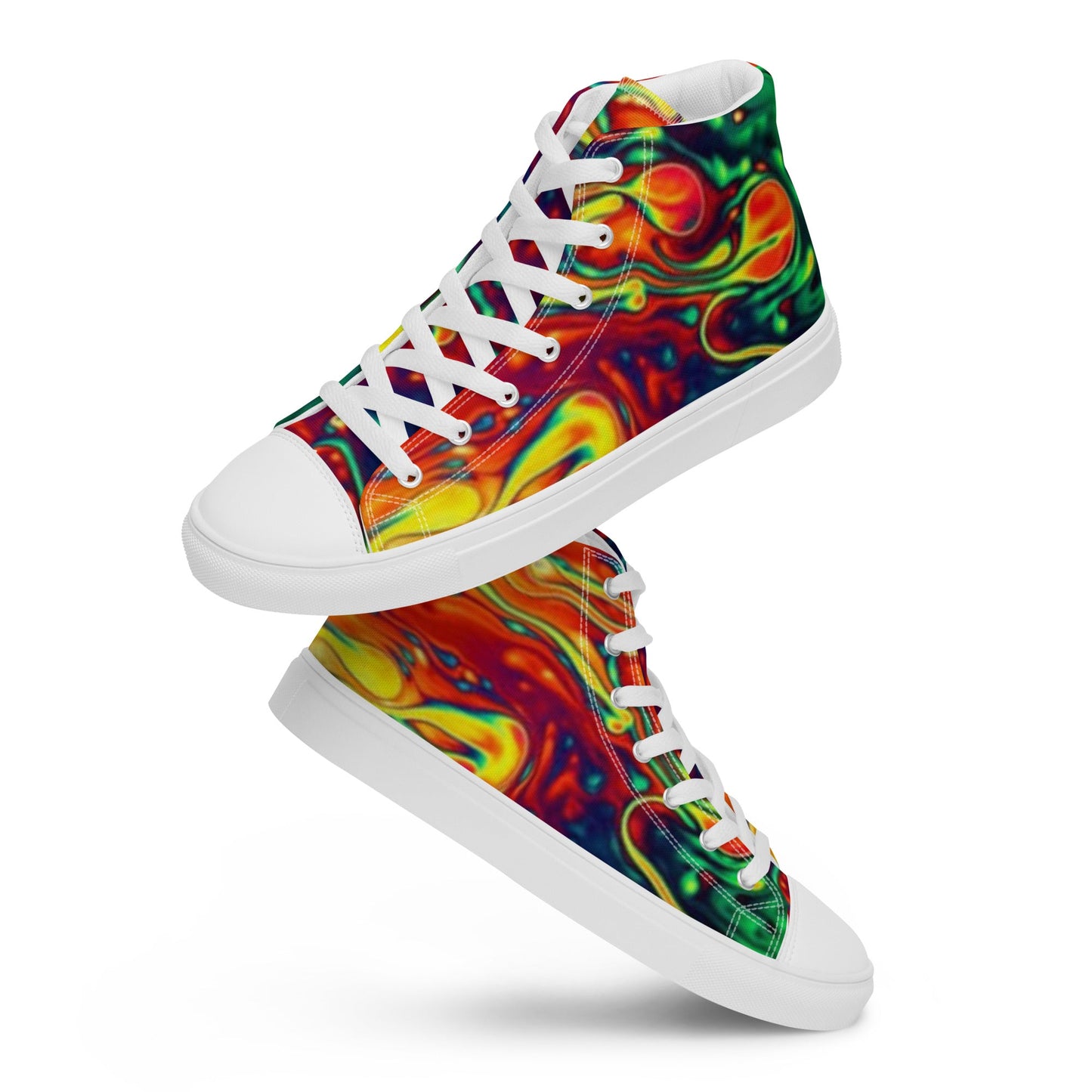 The "Volcanic Flow" High - Tops - T.Eddy’s Art Studio