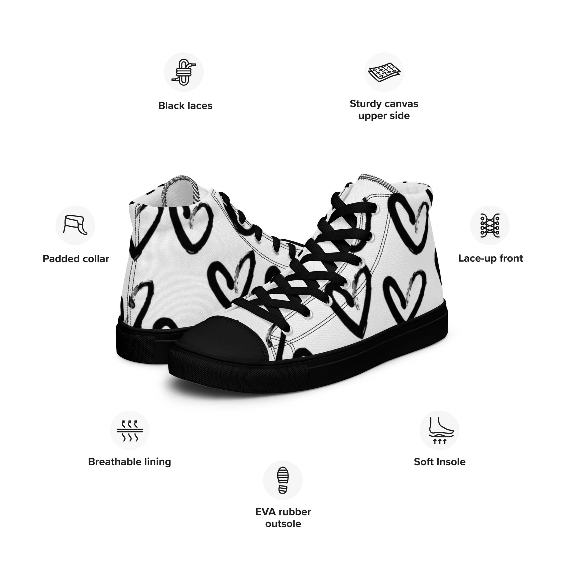 Unisex Classic Canvas Sneaker - Sized in Men's - T.Eddy’s Art Studio