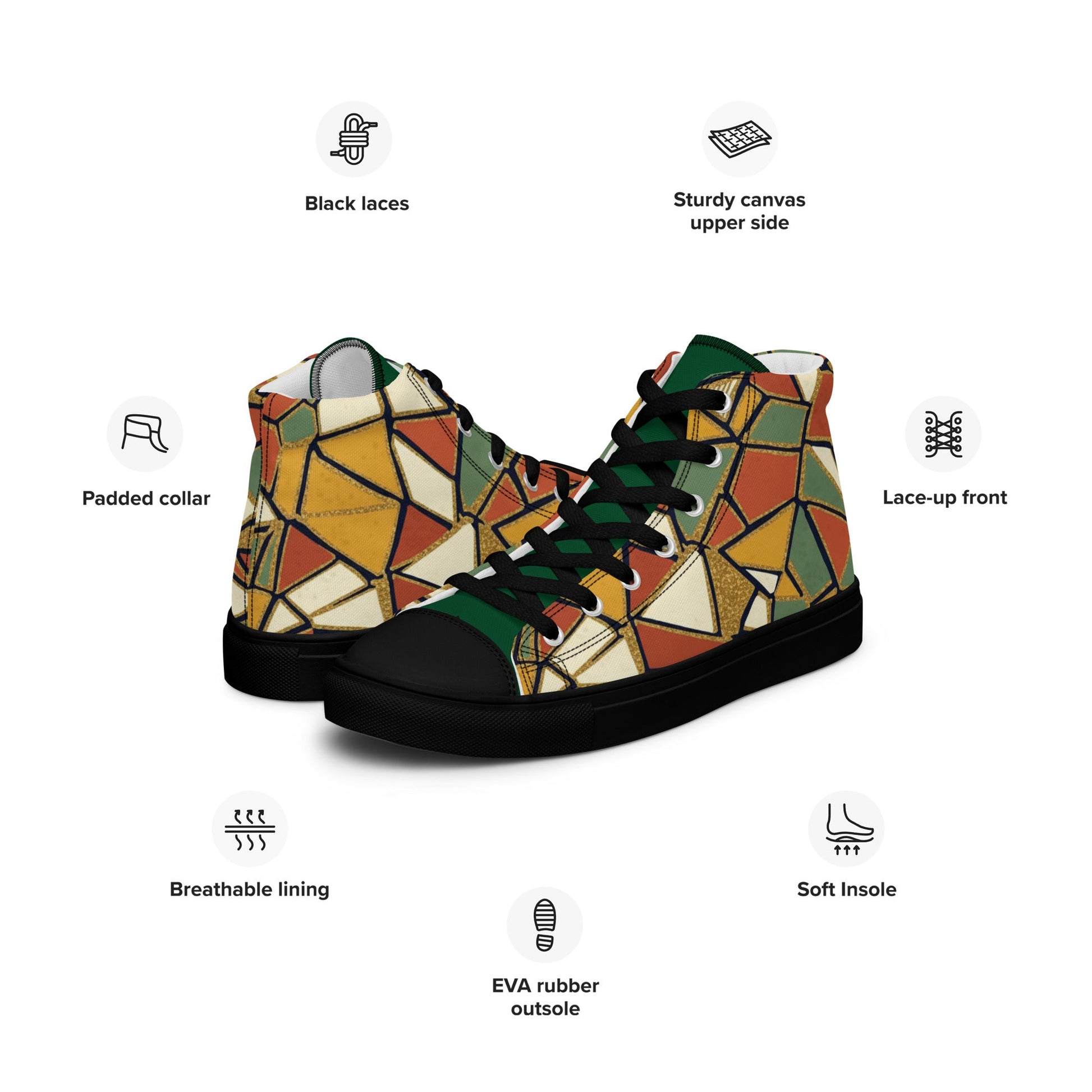 Unisex Classic Canvas Sneaker - Sized in Men's - T.Eddy’s Art Studio