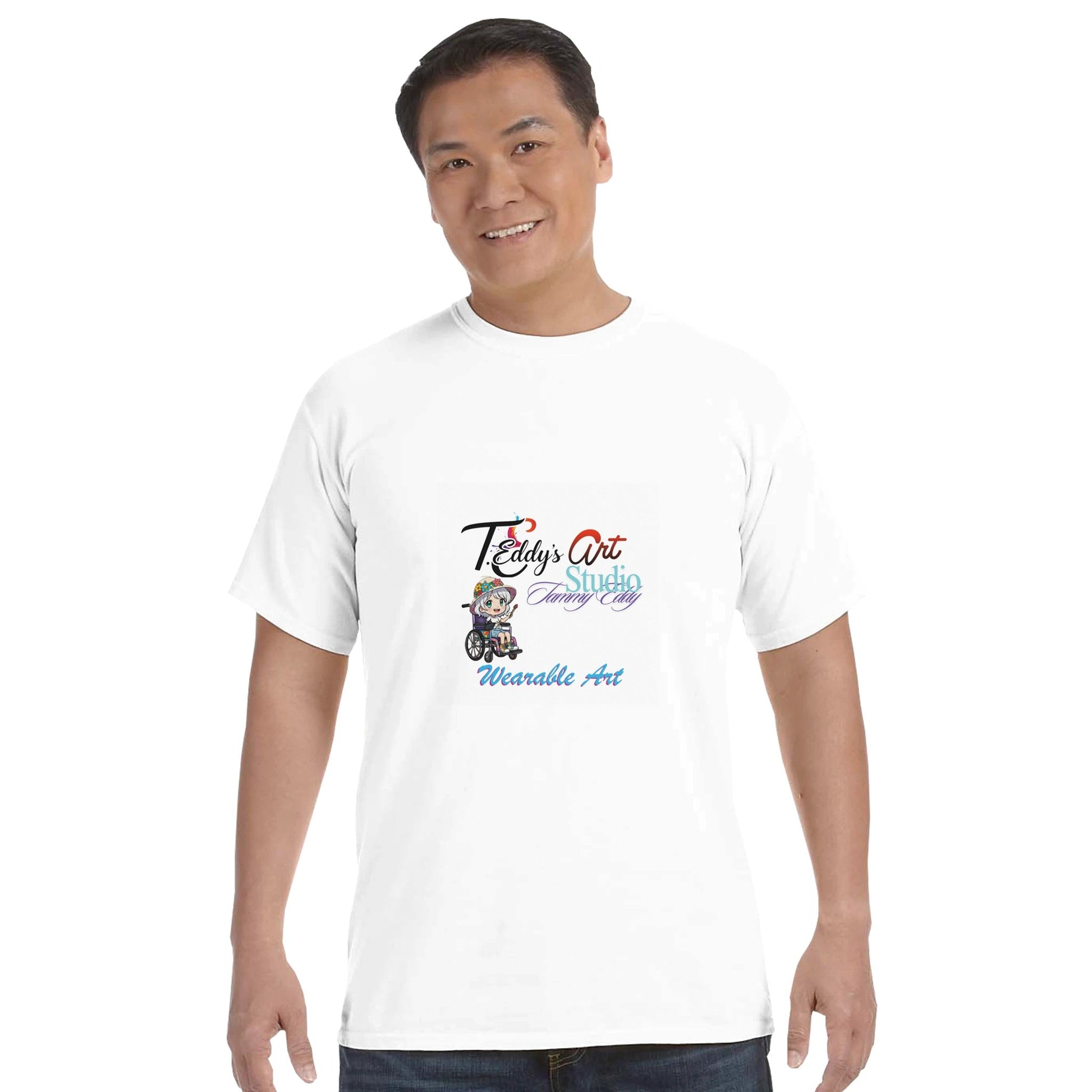 Unisex Heavyweight Crewneck T-Shirt - T.Eddy’s Art Studio