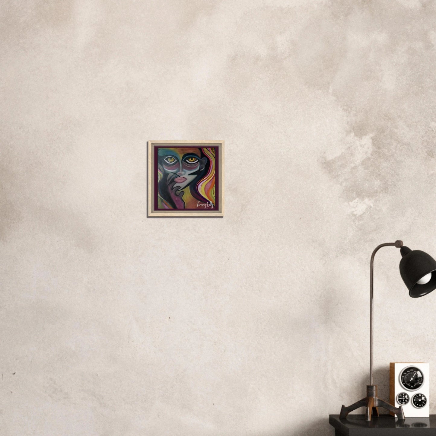 "Vivid Contemplation" Framed Canvas Print - T.Eddy’s Art Studio