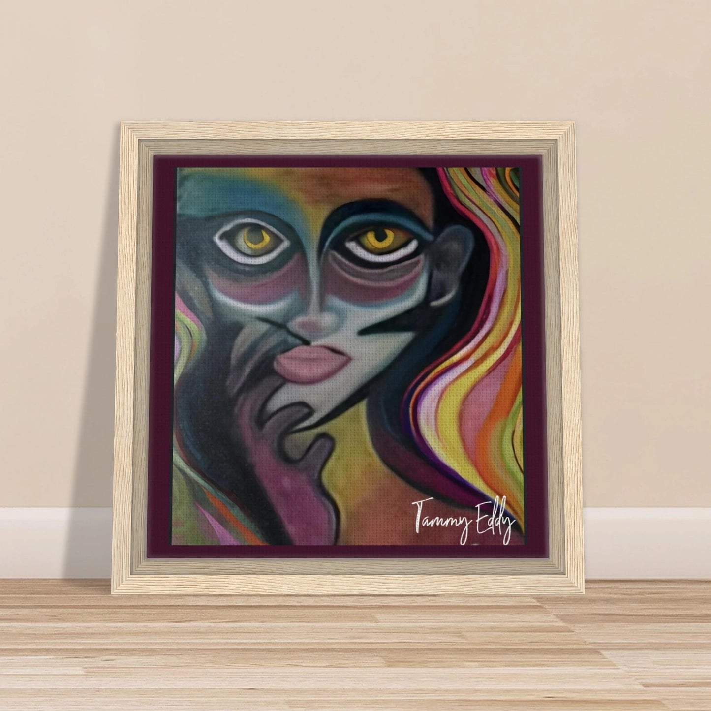"Vivid Contemplation" Framed Canvas Print - T.Eddy’s Art Studio