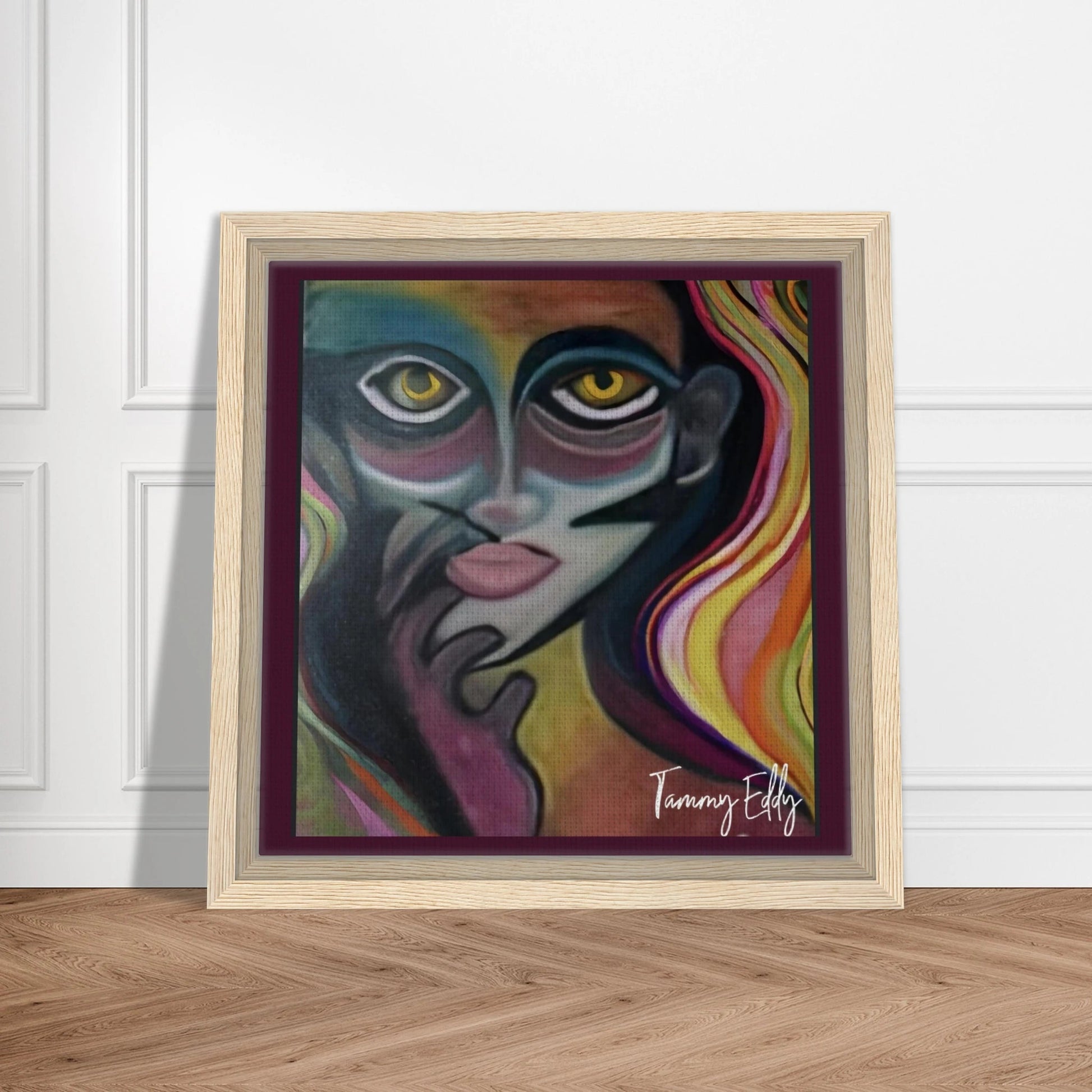 "Vivid Contemplation" Framed Canvas Print - T.Eddy’s Art Studio