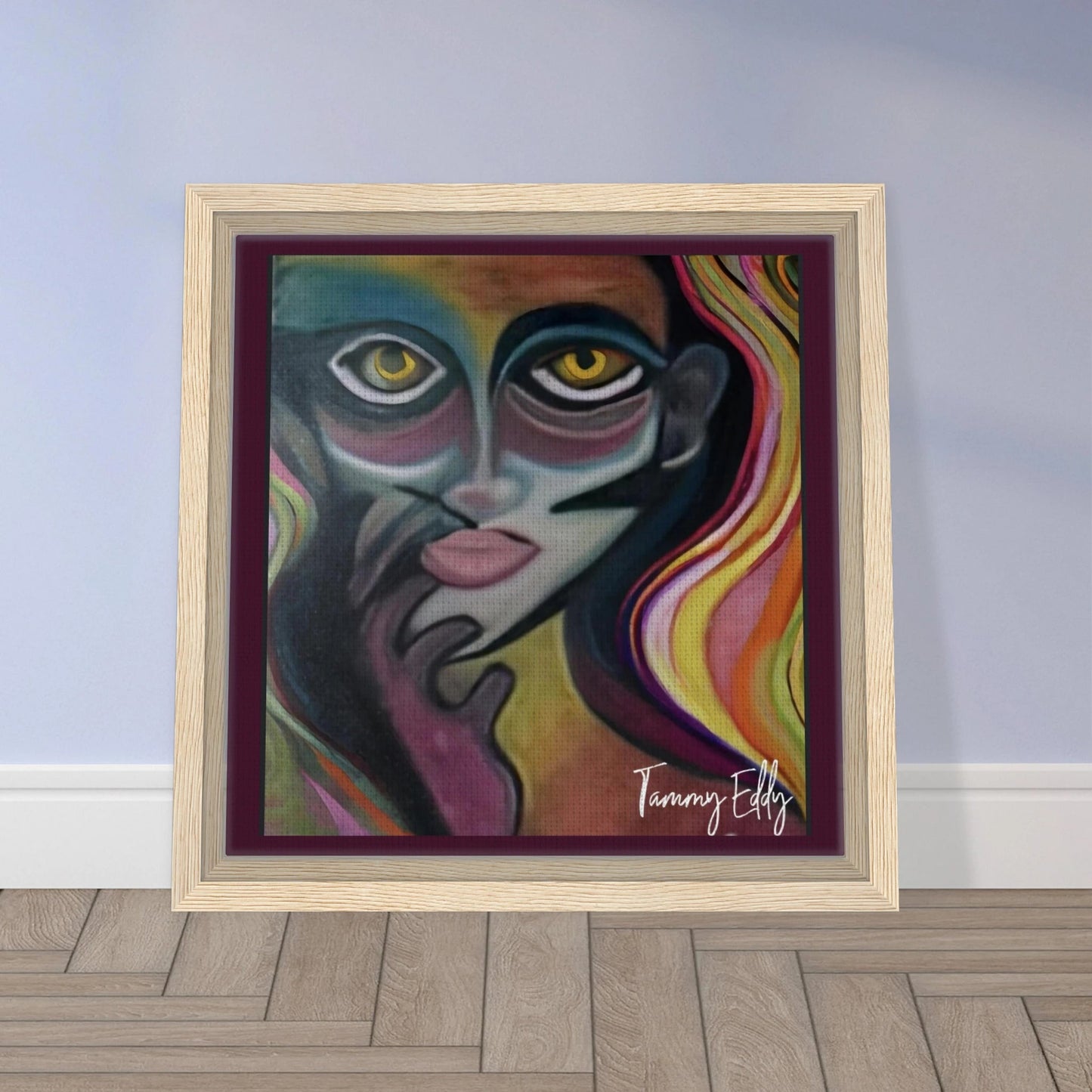 "Vivid Contemplation" Framed Canvas Print - T.Eddy’s Art Studio