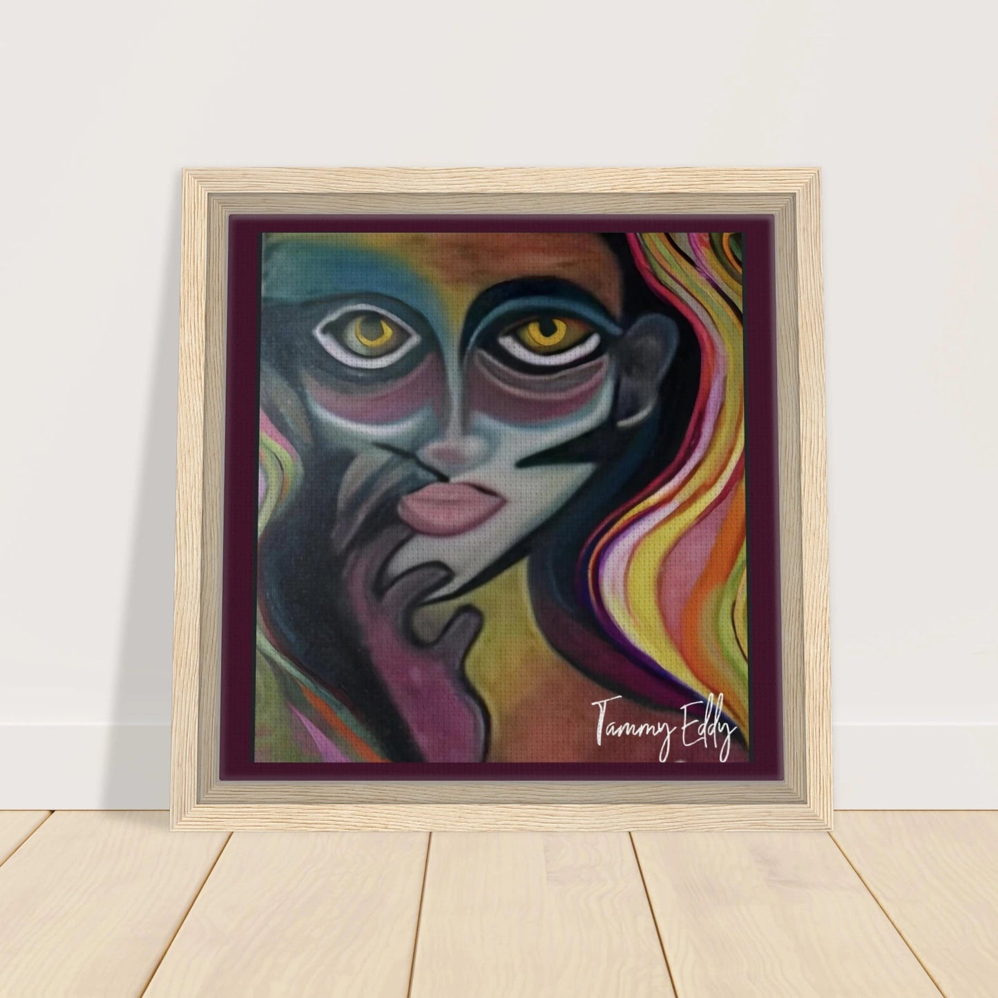 "Vivid Contemplation" Framed Canvas Print - T.Eddy’s Art Studio