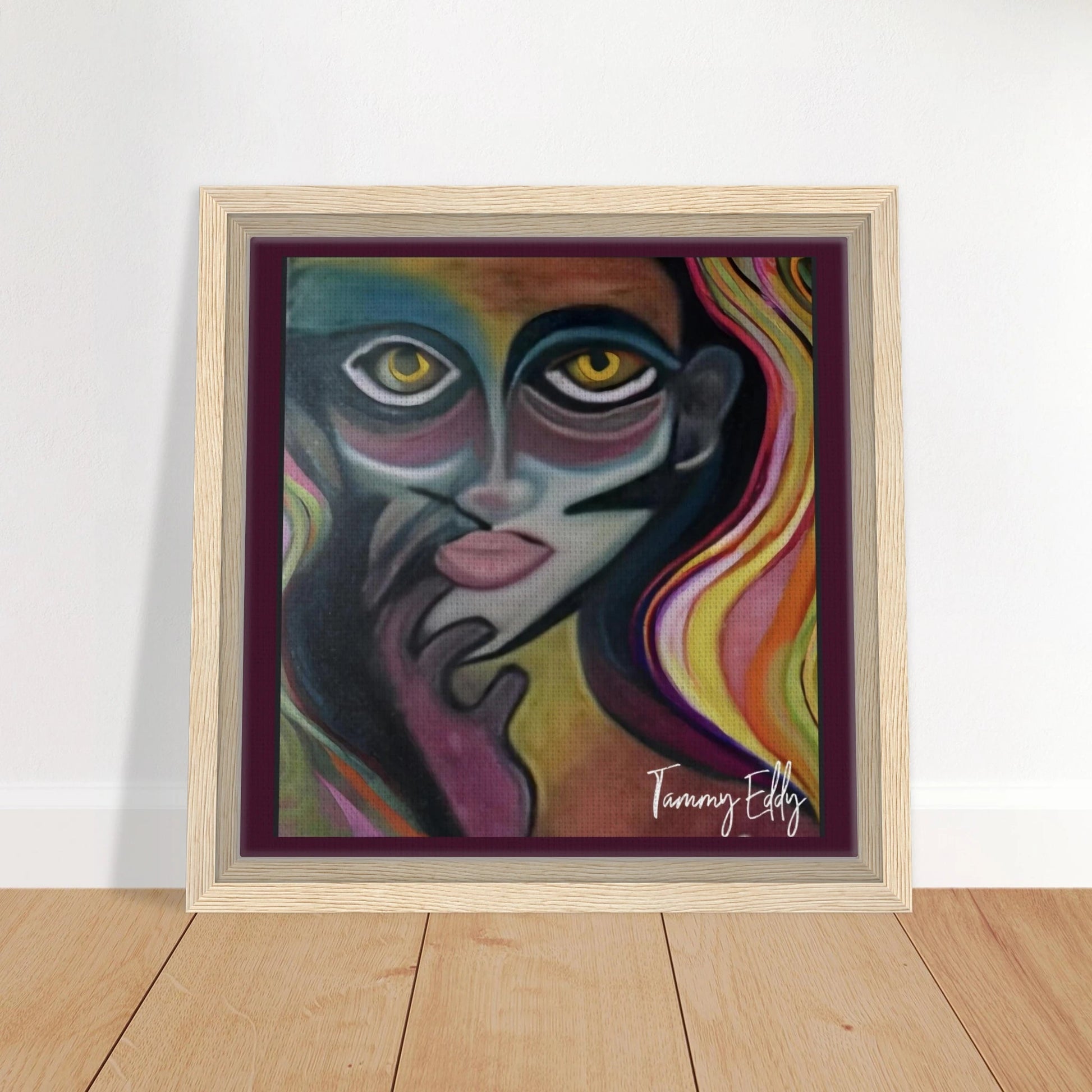 "Vivid Contemplation" Framed Canvas Print - T.Eddy’s Art Studio