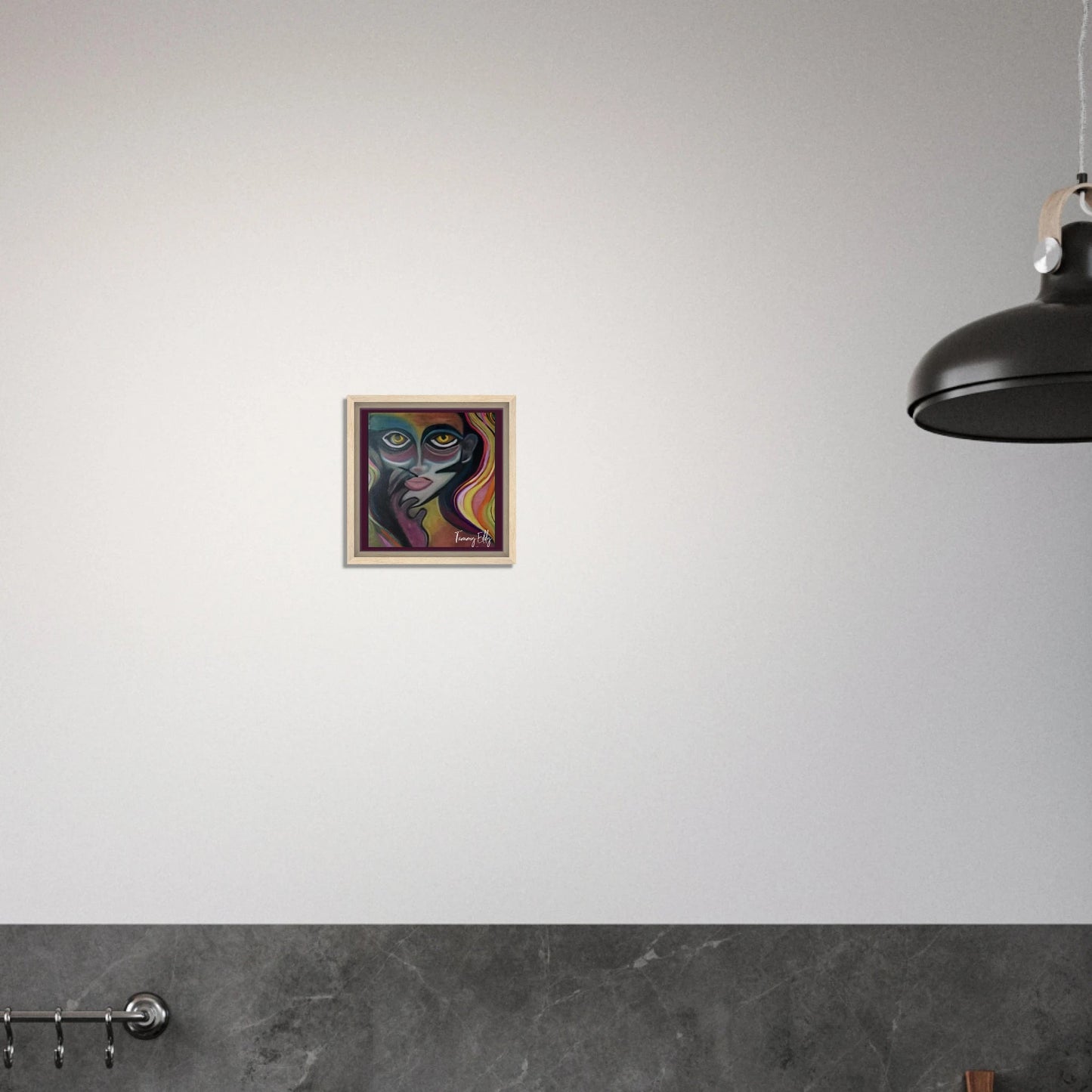 "Vivid Contemplation" Framed Canvas Print - T.Eddy’s Art Studio