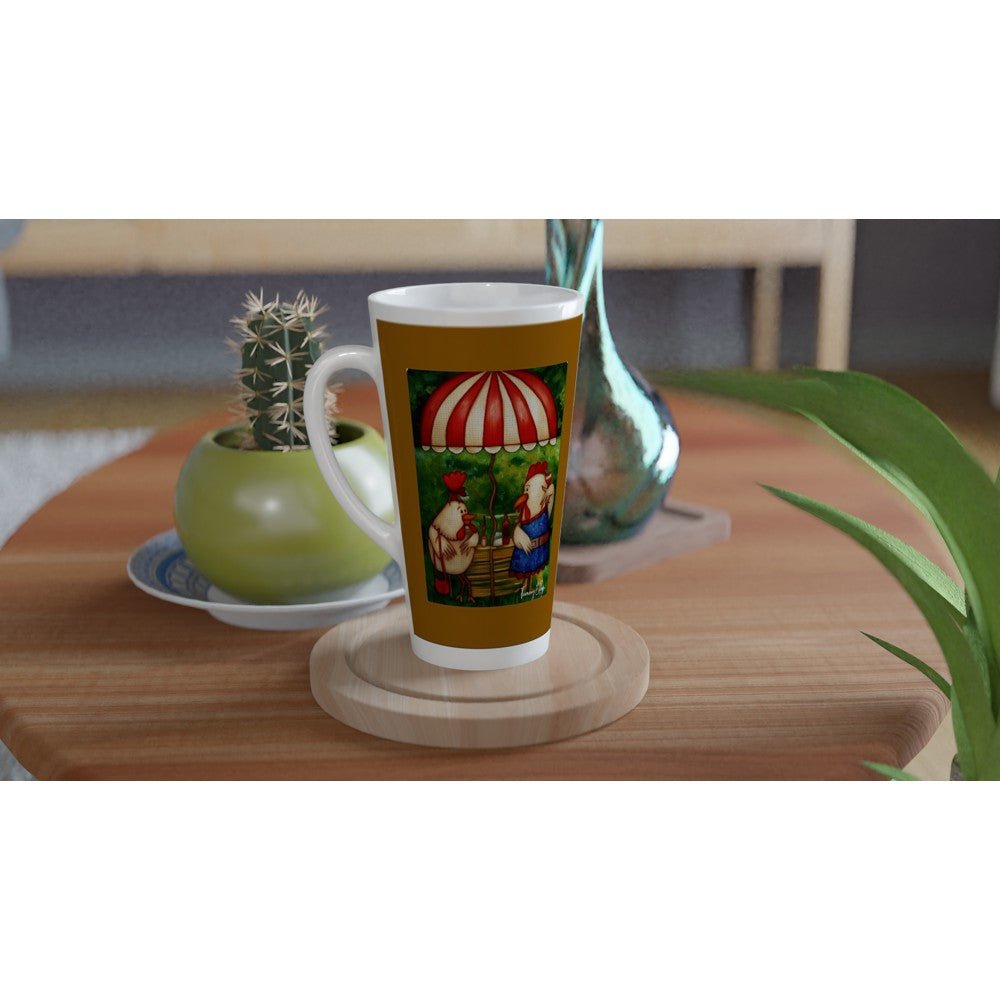 White Latte 17oz Ceramic Mug - T.Eddy’s Art Studio