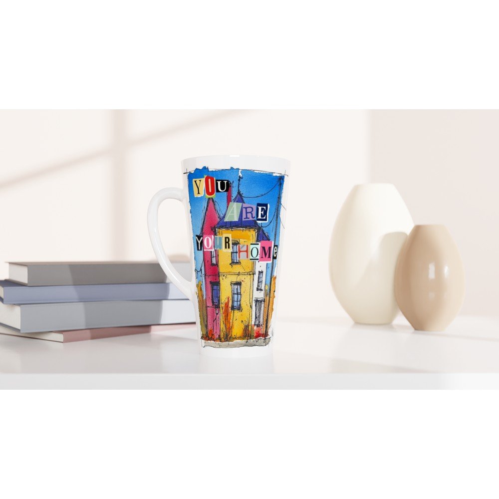 White Latte 17oz Ceramic Mug - T.Eddy’s Art Studio