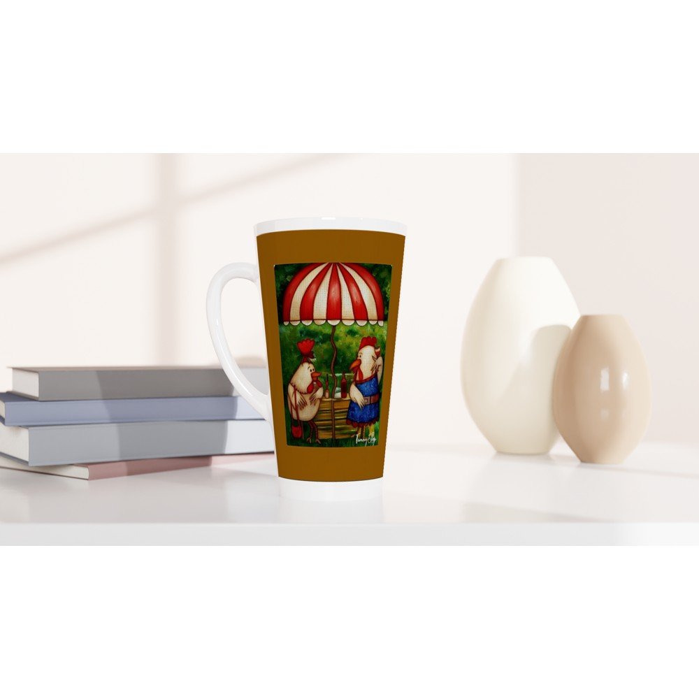 White Latte 17oz Ceramic Mug - T.Eddy’s Art Studio