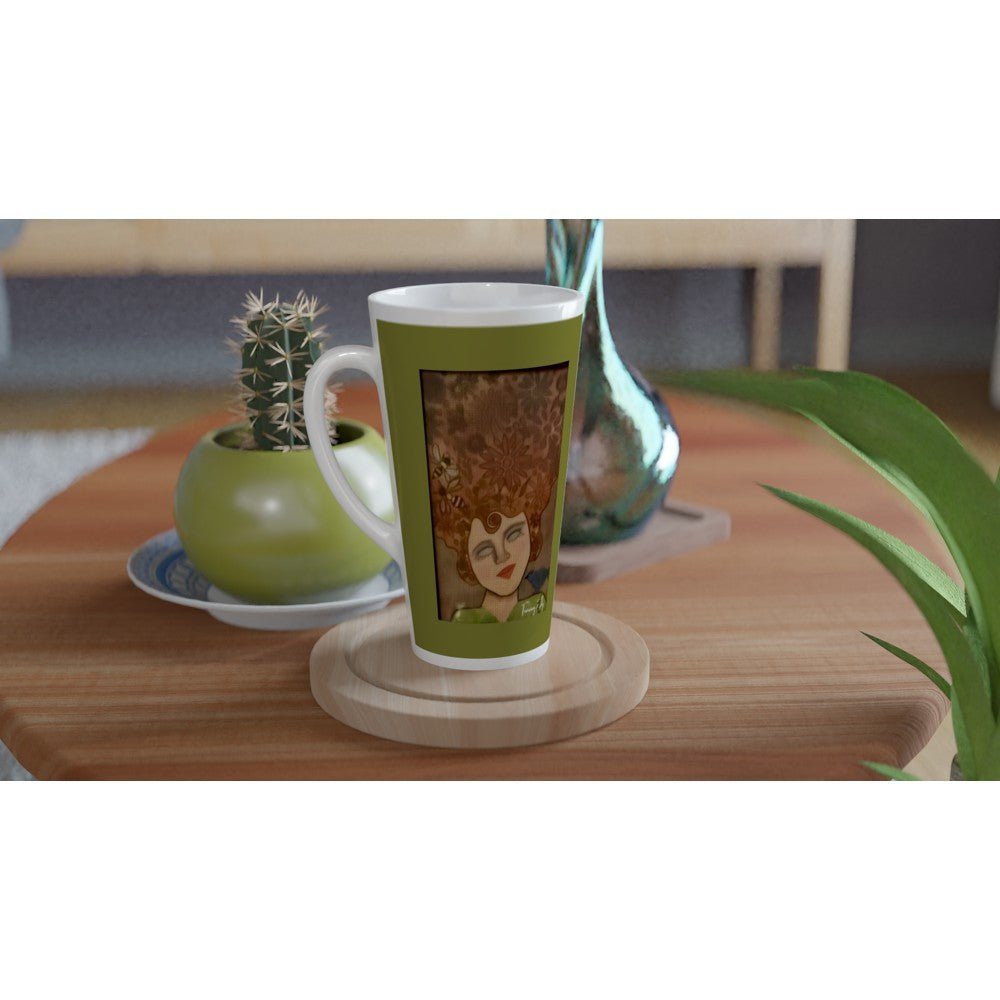 White Latte 17oz Ceramic Mug - T.Eddy’s Art Studio