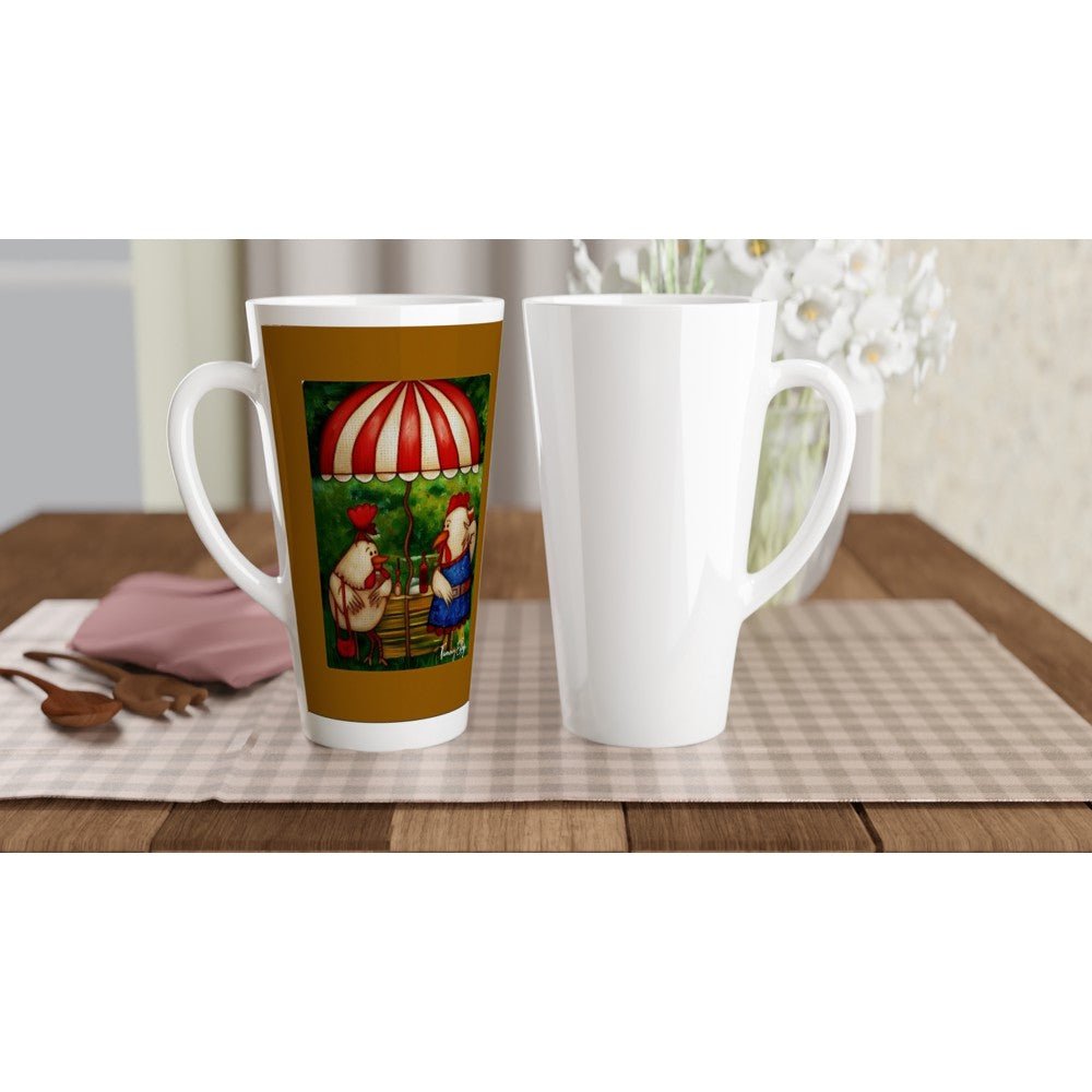 White Latte 17oz Ceramic Mug - T.Eddy’s Art Studio