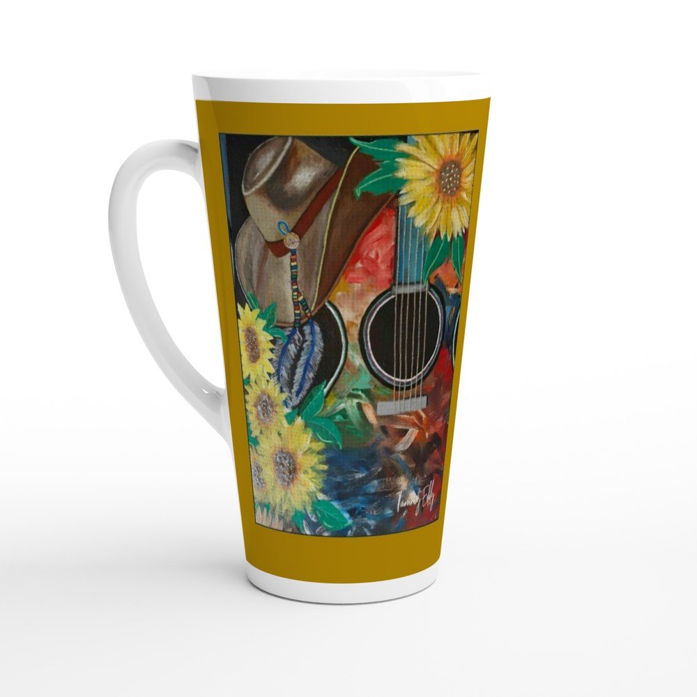 White Latte 17oz Ceramic Mug - T.Eddy’s Art Studio
