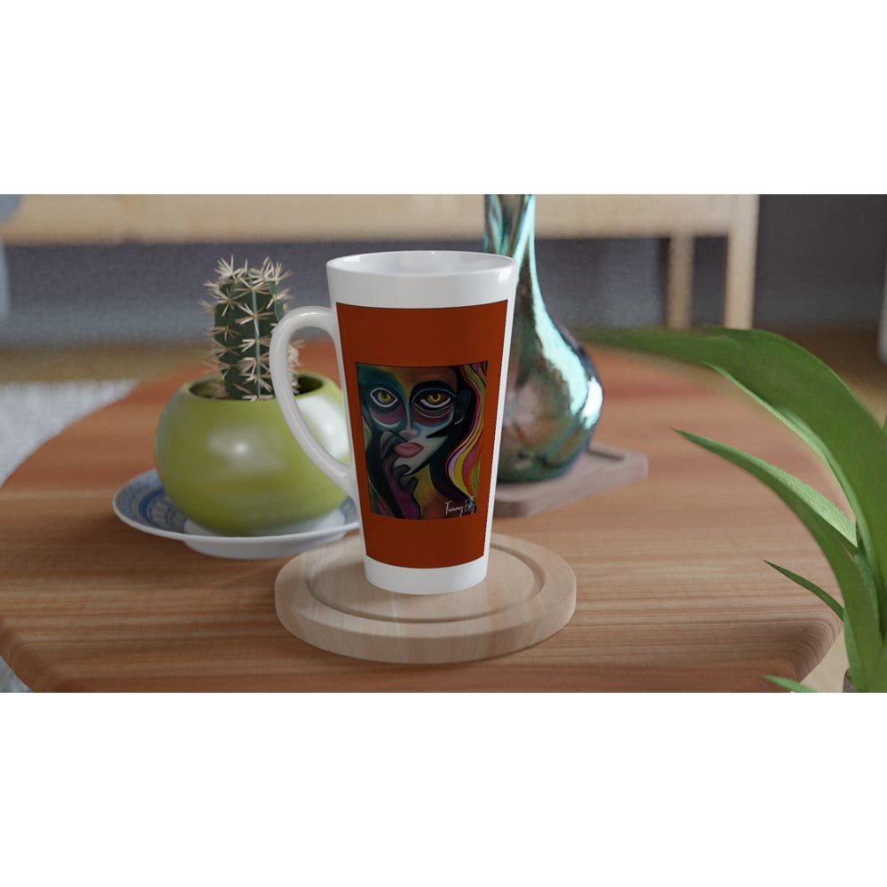 White Latte 17oz Ceramic Mug - T.Eddy’s Art Studio