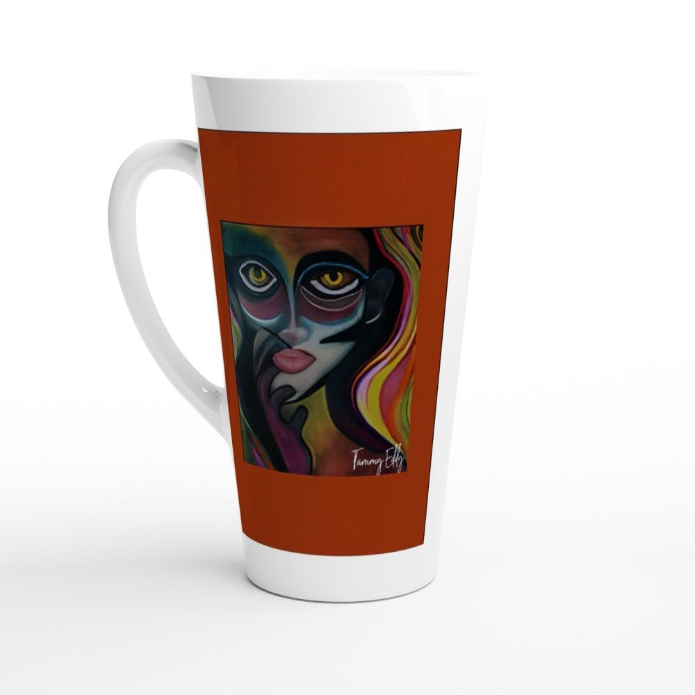 White Latte 17oz Ceramic Mug - T.Eddy’s Art Studio