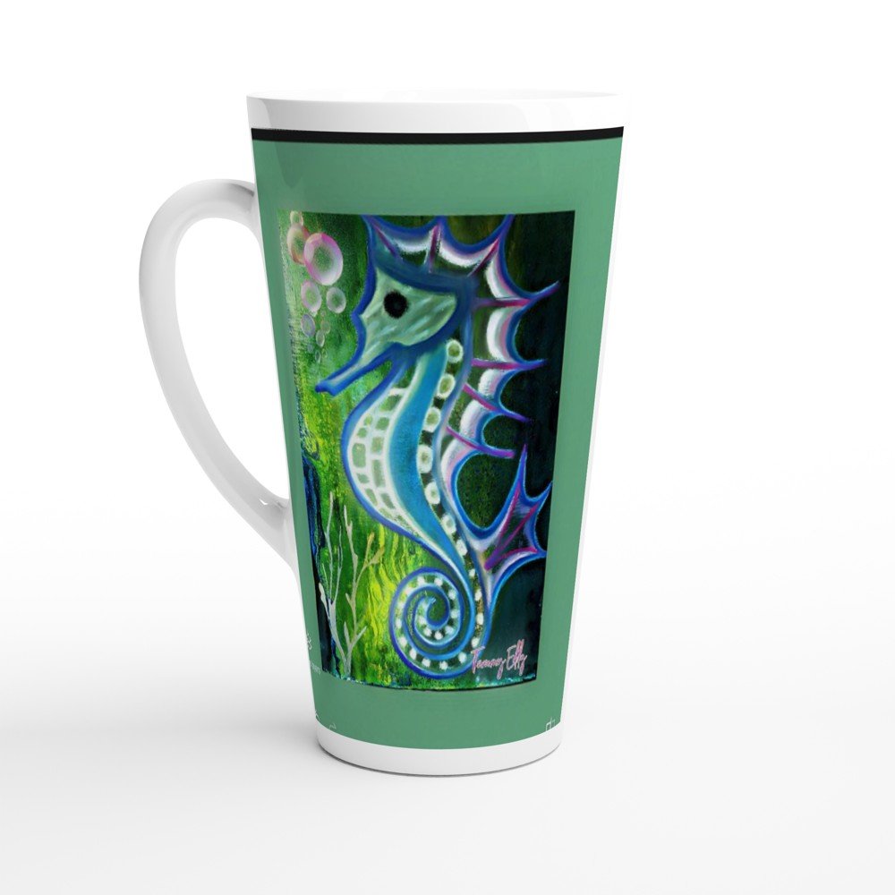 White Latte 17oz Ceramic Mug - T.Eddy’s Art Studio
