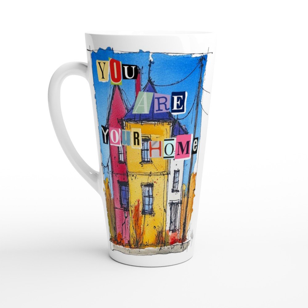 White Latte 17oz Ceramic Mug - T.Eddy’s Art Studio