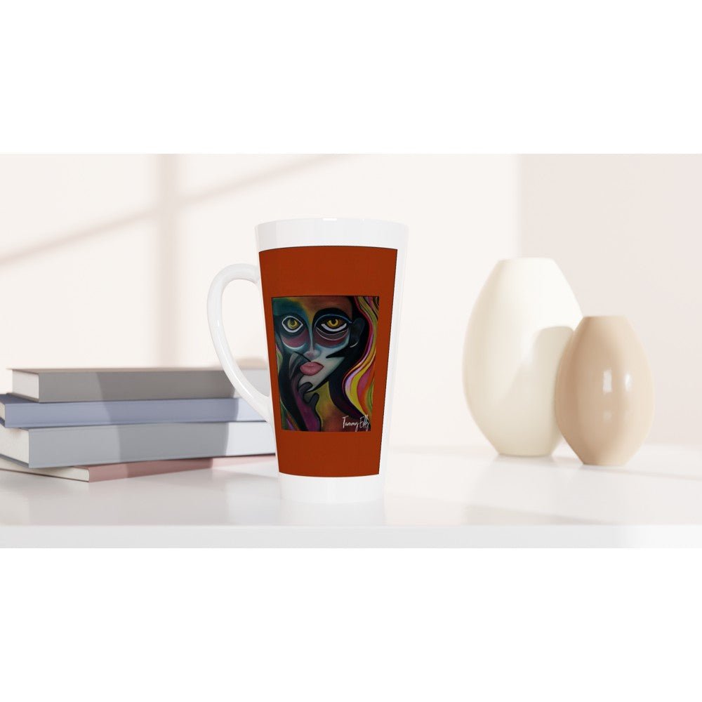 White Latte 17oz Ceramic Mug - T.Eddy’s Art Studio