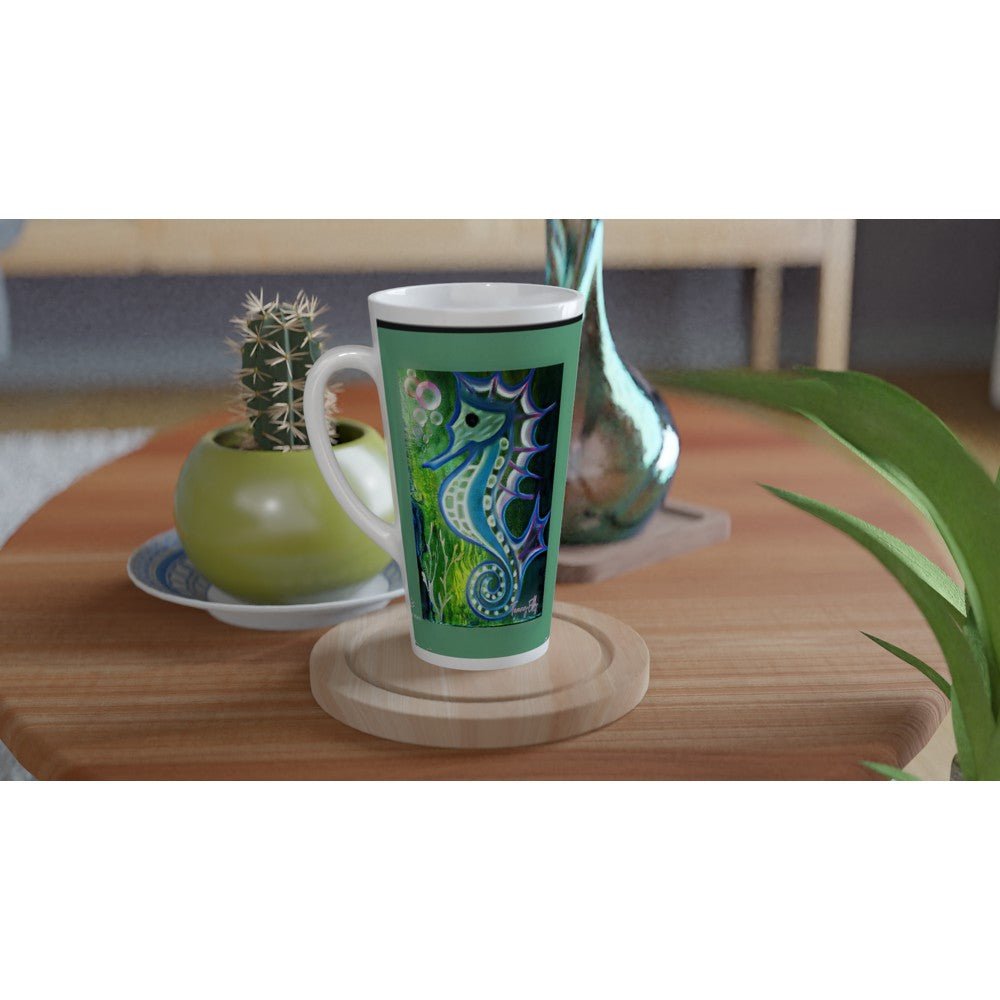 White Latte 17oz Ceramic Mug - T.Eddy’s Art Studio